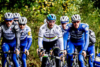 Alaphilippe trains on Belgium’s roads