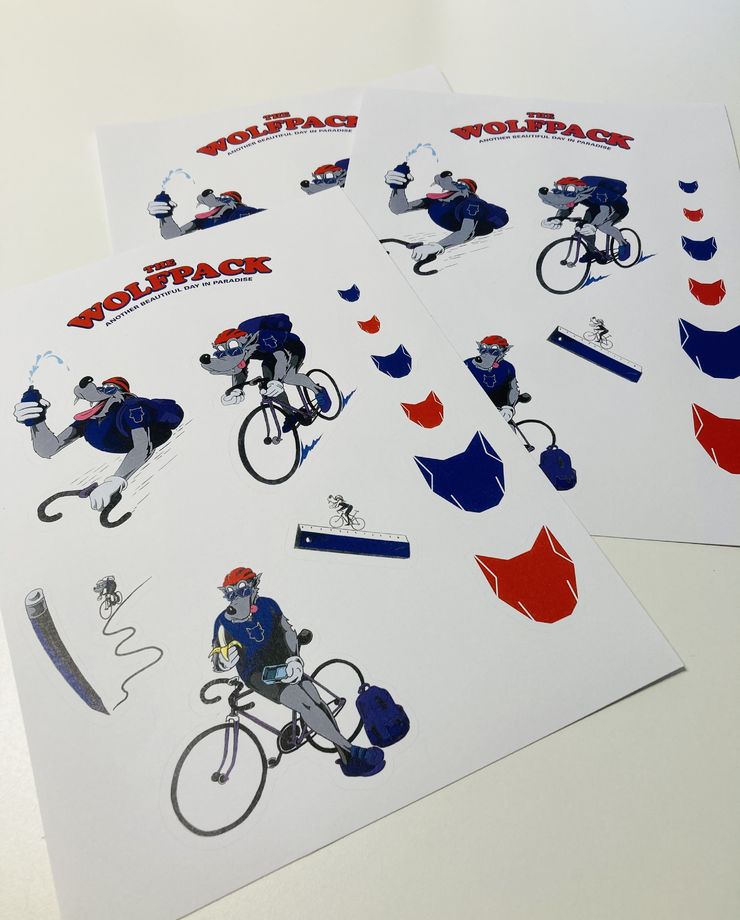 Sticker sheet The Wolfpack